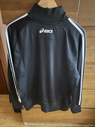 Sudadera Asics Negra Cremallera Media