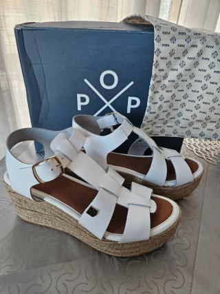 Sandalias Popa Blancas