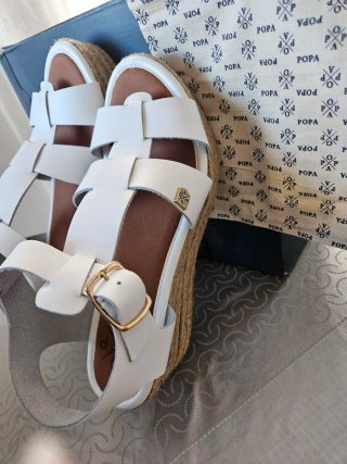 Sandalias Popa Blancas