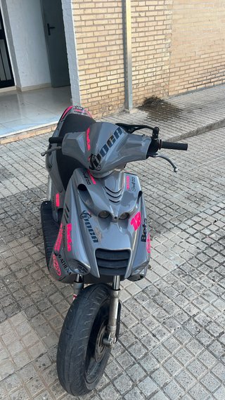 Beta Ark Scooter Gris/Rosa
