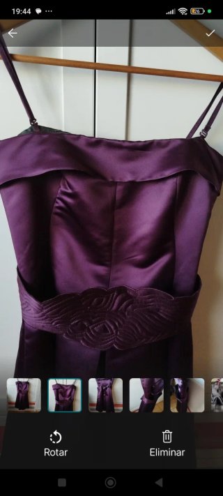 Vestido Mango Talla M Morado