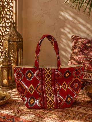 Bolso XXL Marroquí Étnico Multicolor