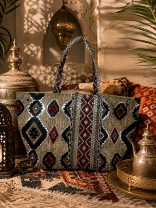 Bolso XXL Marroquí Étnico Multicolor