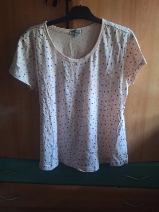 Camiseta FOR US WOMEN estrellas azul talla XL