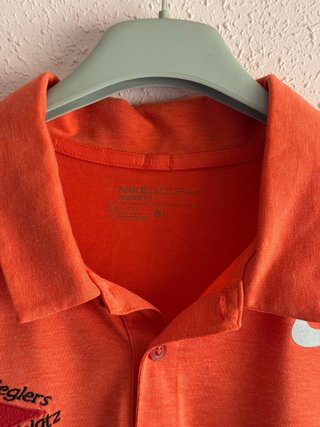 Polo Nike Golf Dri-FIT naranja y gris | Talla L
