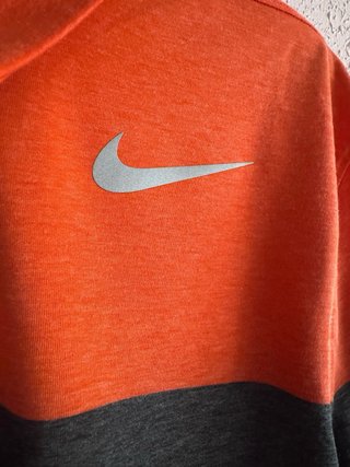 Polo Nike Golf Dri-FIT naranja y gris | Talla L
