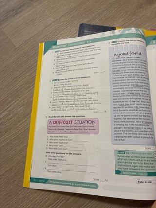 Libros de inglés del temario y de ejercicios.