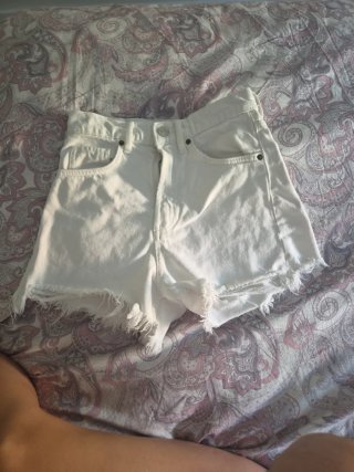 Pantalón Corto Zara Blanco Talla 34