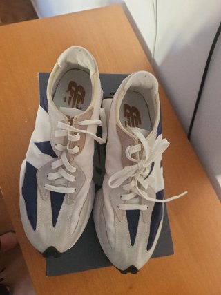 Zapatillas New Balance 327 Beige/Azul
