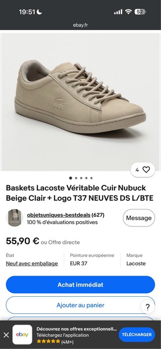 Zapatillas Lacoste Piel Marrón T.42 (15)