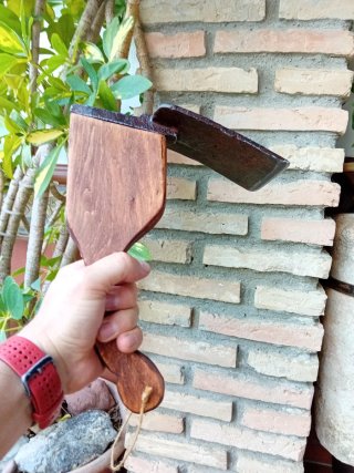 Azuela Antigua de Madera y Metal RESTAURADA