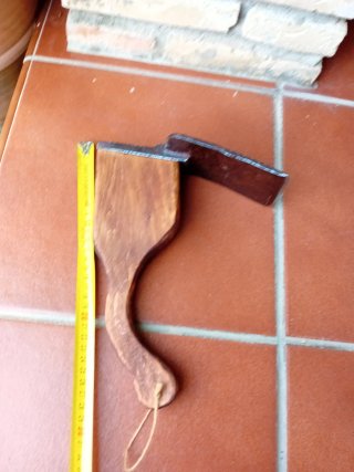 Azuela Antigua de Madera y Metal RESTAURADA