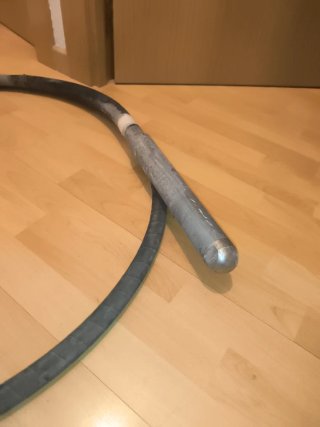 Aguja para vibradora de hormigón