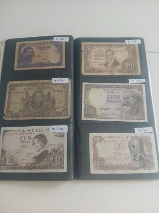Colección de billetes españoles