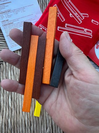 Regletas de madera Goula 55 piezas