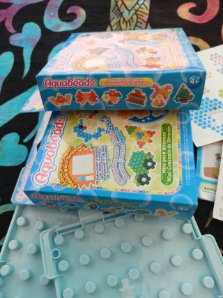 2 Mini Packs Aquabeads Nuevos