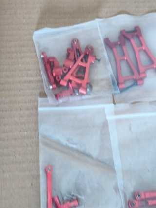Piezas coches RC Aluminio Rojo HBX 2105