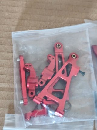 Piezas coches RC Aluminio Rojo HBX 2105