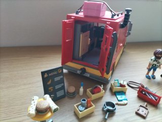 Camión de Comida Playmobil con Figuras