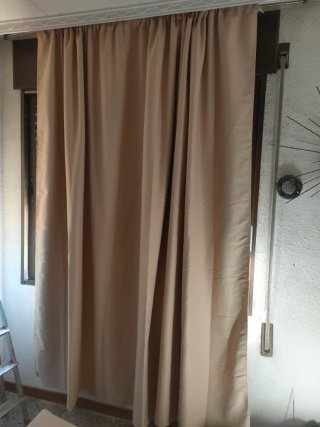 Cortina opaca Beige 300x245 con defecto