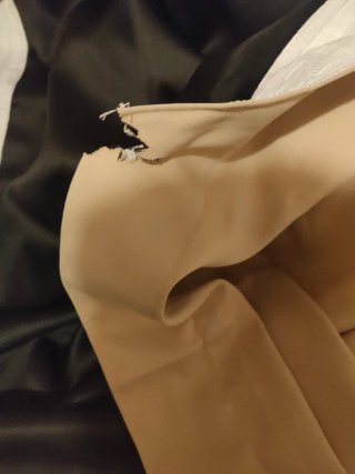 Cortina opaca Beige 300x245 con defecto