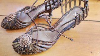 Zapatos Muxart Marrones y Dorados