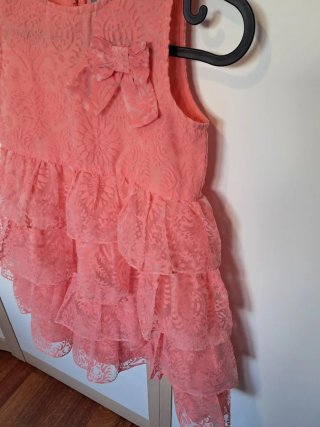 Vestido coral niña 8 años