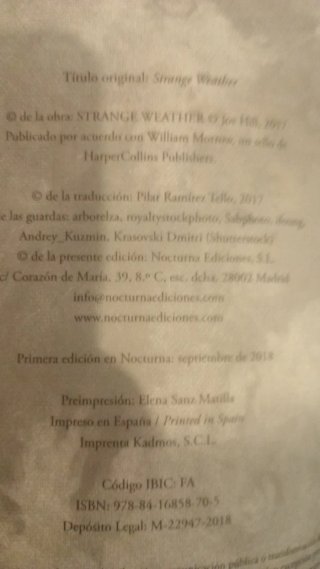 Tiempo extraño. Joe Hill. PRIMERA EDICIÓN
