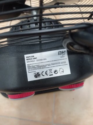 Ventilador Industrial EDM Negro