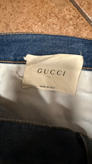 Pantalones Vaqueros Gucci Dragón y Flor