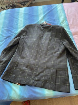 DESIGUAL. Americana hombre a cuadros. Talla L