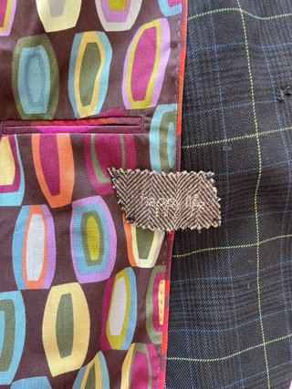 DESIGUAL. Americana hombre a cuadros. Talla L