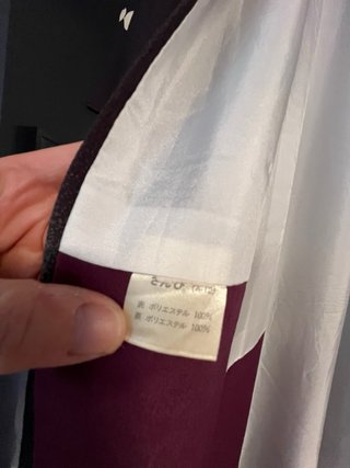 Kimono Japonés Original Morado y Blanco