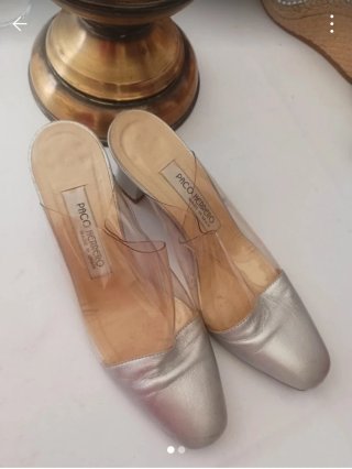 Zapatos destalonados Paco Herrero plateados