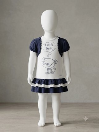 Vestito / Abitino Bimba "Little Baby" con