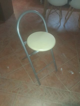 Taburetes altos madera y metal