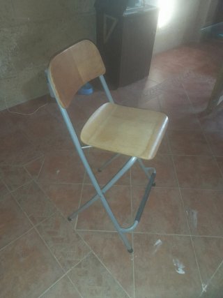 Taburetes altos madera y metal