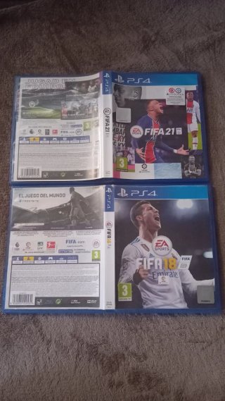 Pack FIFA 18 y FIFA 21 PS4