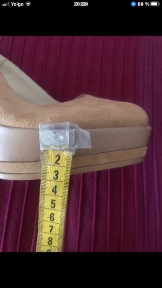 Sandalias de piel beige/marrón REBAJAS