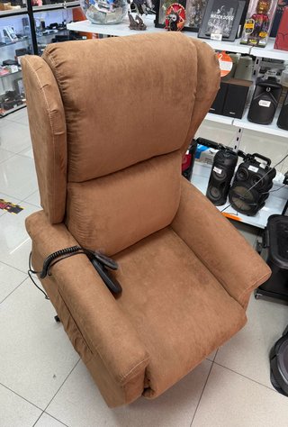 Sillón Masajeador Reclinable Tela Marrón