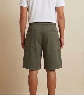 Pantaloncini Misto Lino - Oversize - Color Cachi