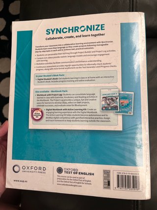 Libro de inglés Synchronize 1 Student's Book Pack