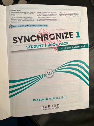 Libro de inglés Synchronize 1 Student's Book Pack