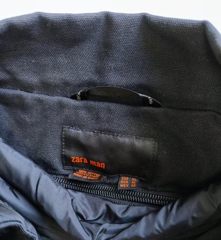 Cazadora Zara Hombre Negra
