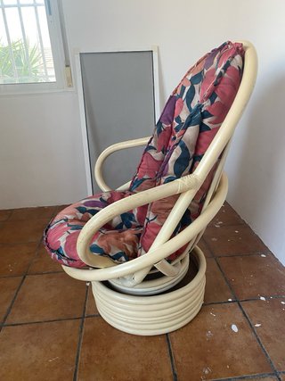 Conjunto de terraza de 3 butacas y mesa de centro