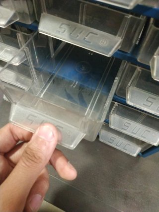 Caja organizadora de cajones azul