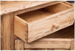 Vetrina credenza in legno massello di tiglio finit