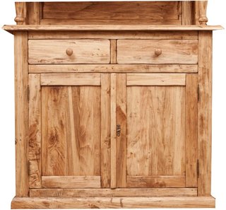 Vetrina credenza in legno massello di tiglio finit