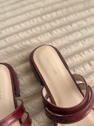 Sandalias Piel Balambae Burdeos