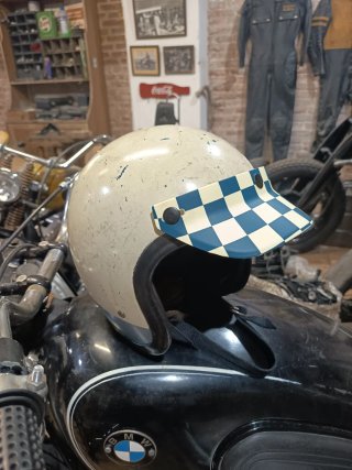 Visera Casco Jet Clásico Cuadros